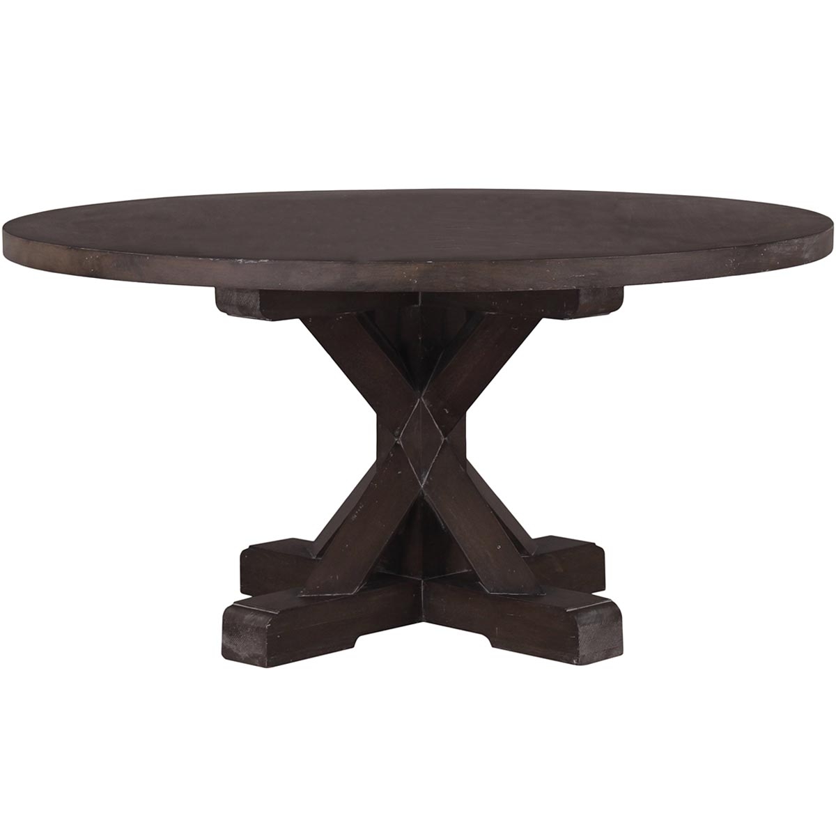 Bankside Trestle Round Dining Table 5' w/ out Grooves