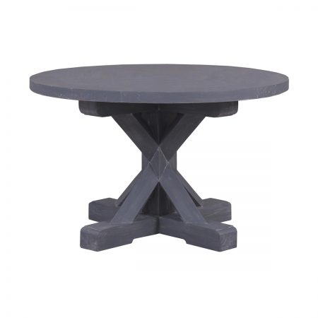 Bankside Trestle Round Dining Table 4' w/ out Grooves