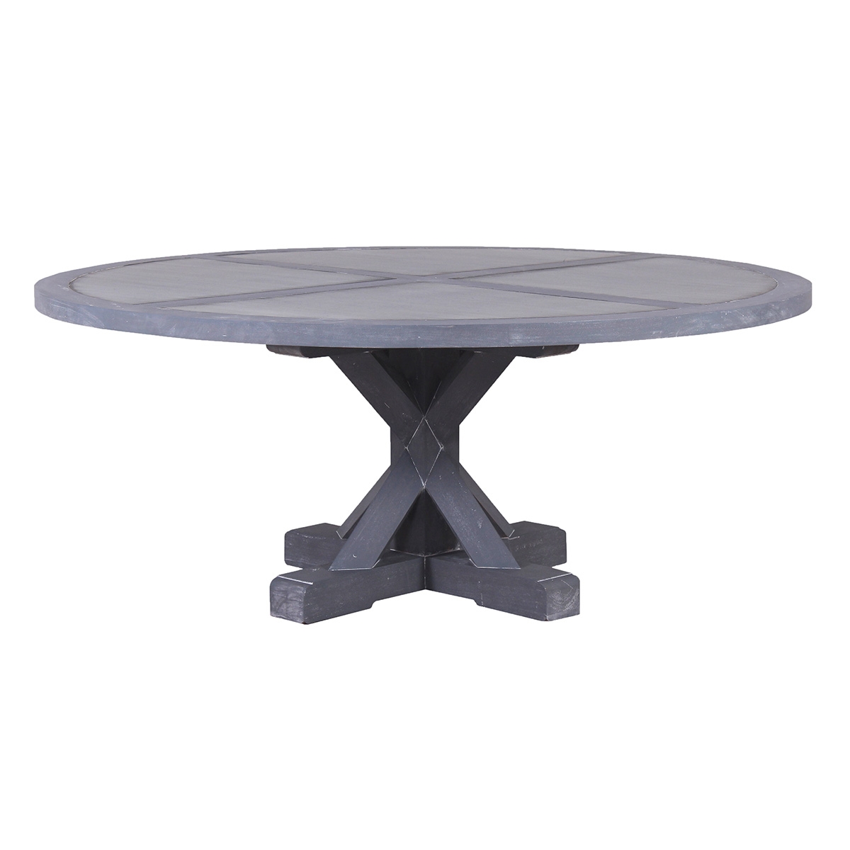 Bankside Trestle Round Dining Table 6'