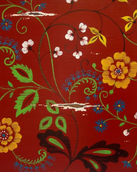 Green, Orange, Blue Floral - New